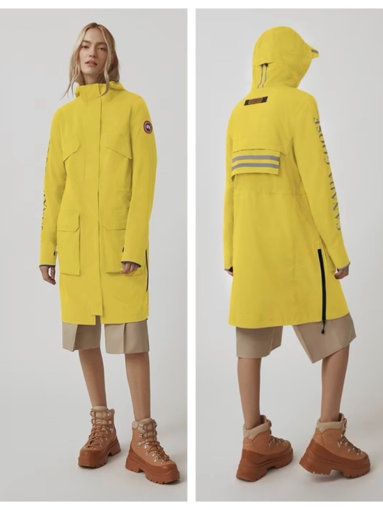 Canada Goose Jackets & Blazers - CANADA GOOSE Seaboard Women's M Overboard Yellow Rain Jacket Style 5607L Luxury